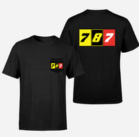 Thumbnail for Flat Colourful 787 Designed Pocket T-Shirts