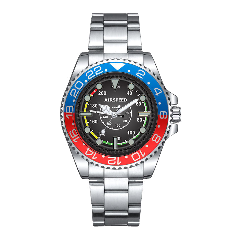 Airplane Instruments-Airspeed Designed Luxury Aviators Best Choice Watches