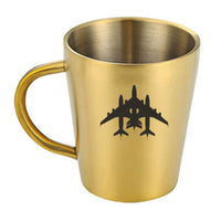 Thumbnail for Colourful 3 Airplanes Designed Stainless Steel Coffee Mugs