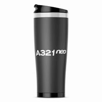 Thumbnail for A321neo & Text Designed Stainless Steel Travel Mugs