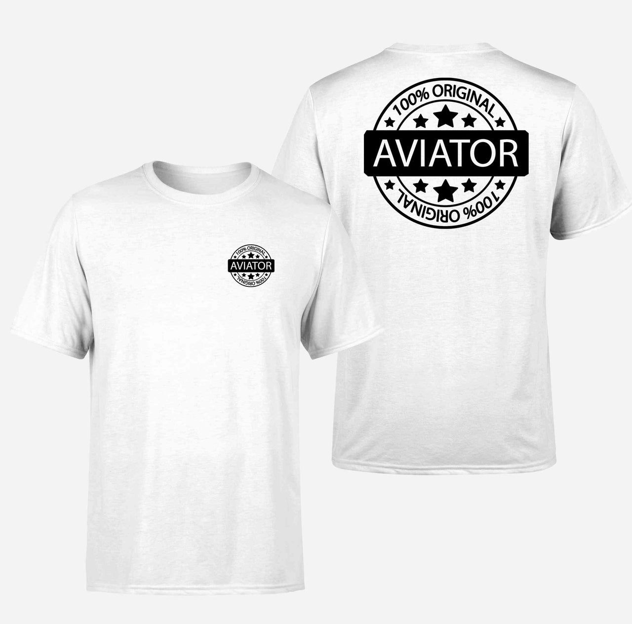 100 Original Aviator Designed Double-Side T-Shirts