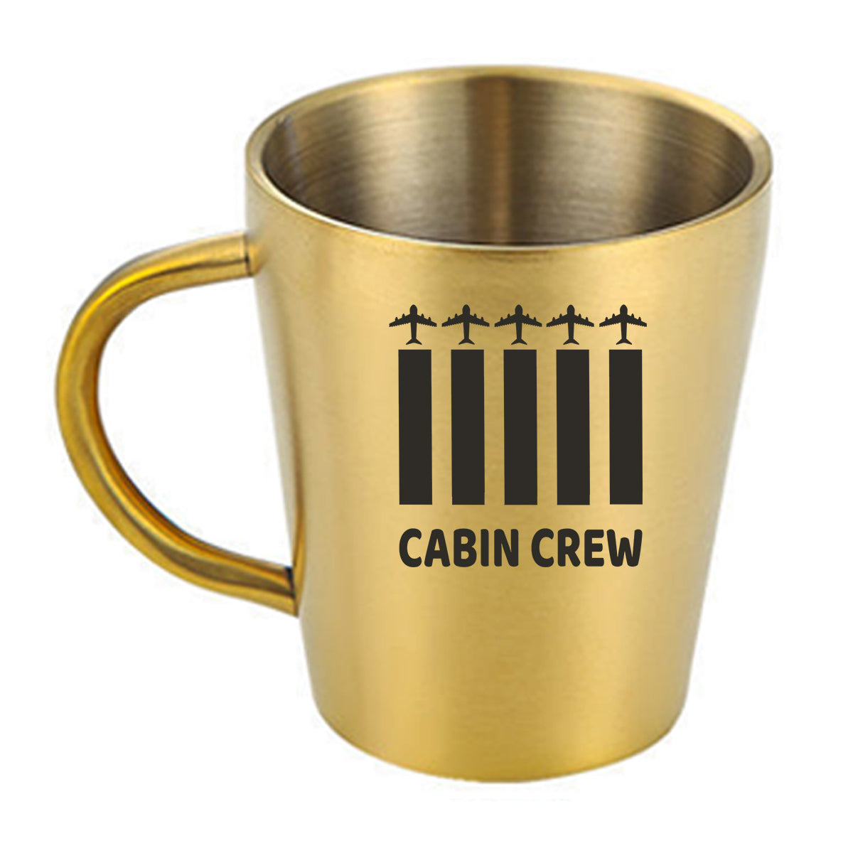 Colourful Cabin Crew Designed Stainless Steel Coffee Mugs