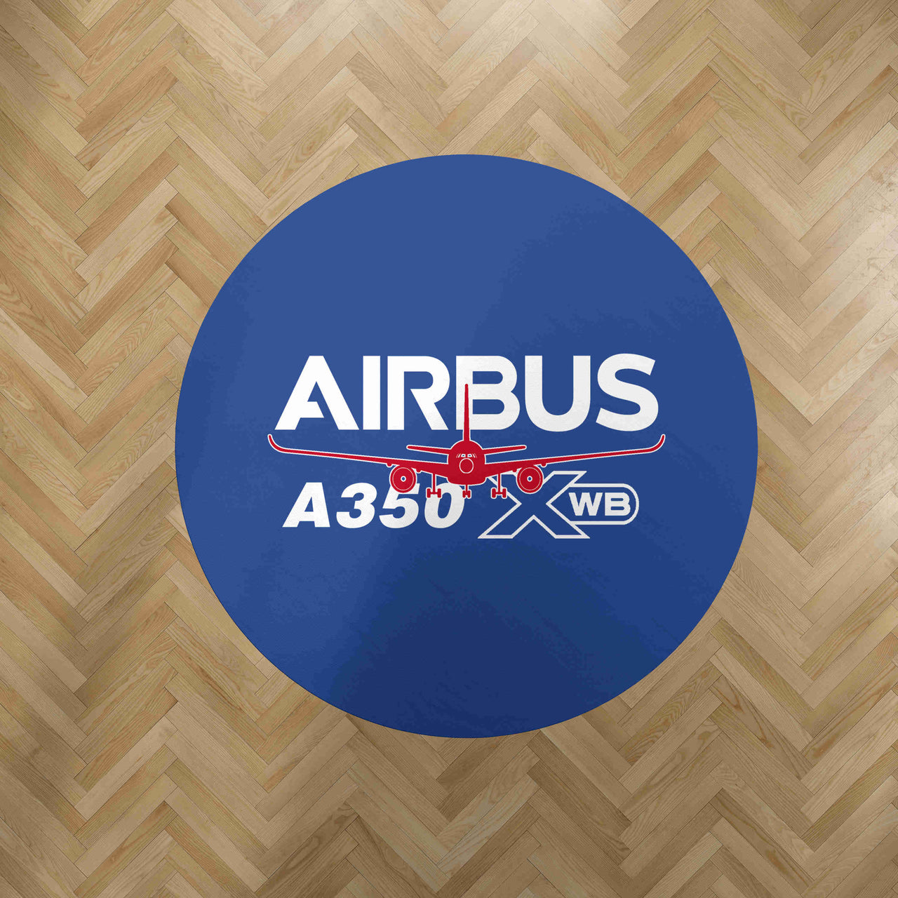 Amazing Airbus A350 XWB Designed Carpet & Floor Mats (Round)