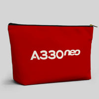 Thumbnail for A330neo & Text Designed Zipper Pouch