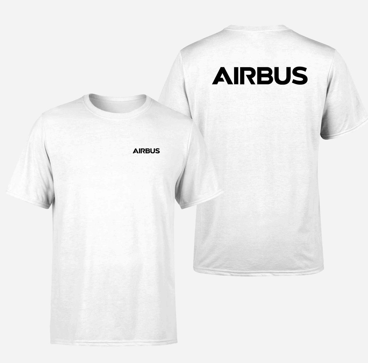 Airbus & Text Double-Side T-Shirts