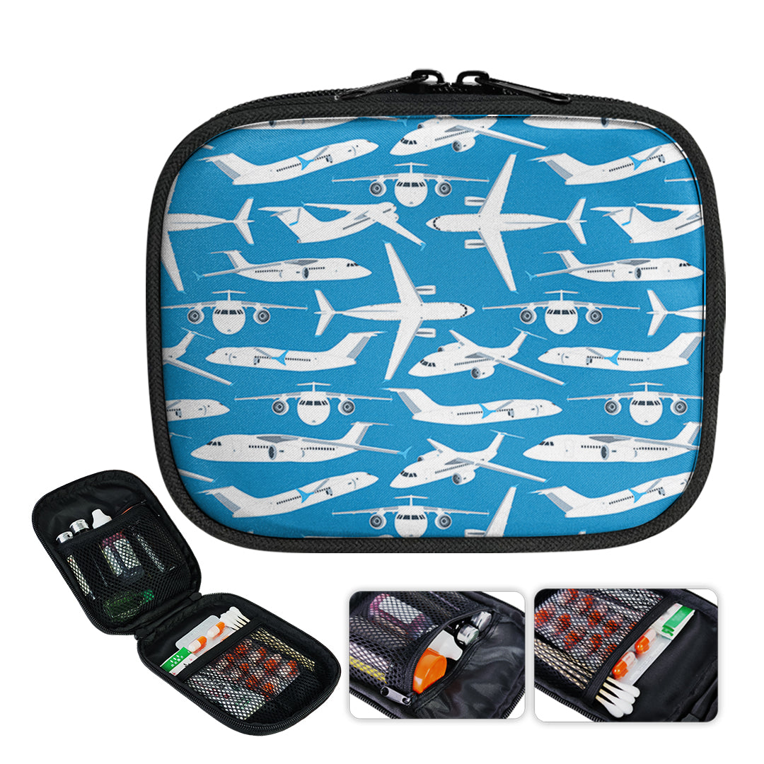 Big Airplanes 2 Designed Travel & Medical Storage Bags