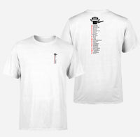 Thumbnail for Aviation Alphabet Double-Side T-Shirts