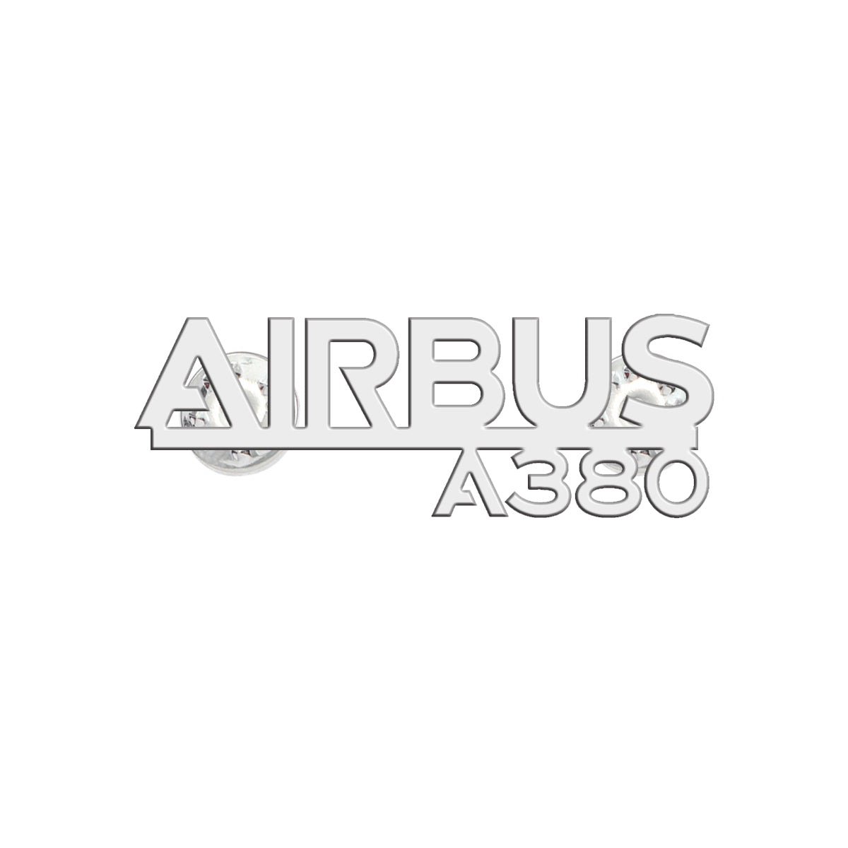 Airbus A380 & Text Designed Hollow Pins