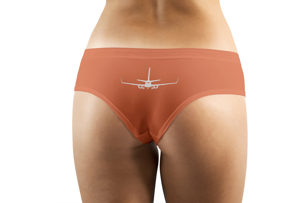 Boeing 737-800NG Silhouette Designed Women Panties & Shorts