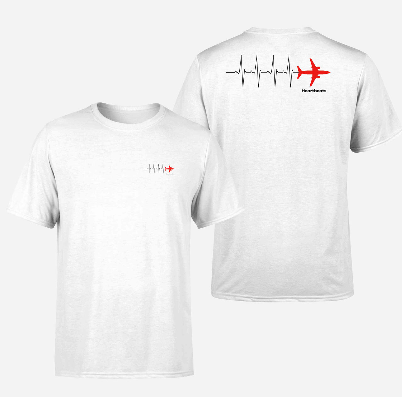 Aviation Heartbeats Double-Side T-Shirts