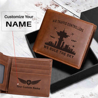 Thumbnail for Air Traffic Controllers - We Rule The Sky Designed Laser Leather Wallets