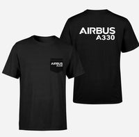 Thumbnail for Airbus A330 & Text Designed Pocket T-Shirts