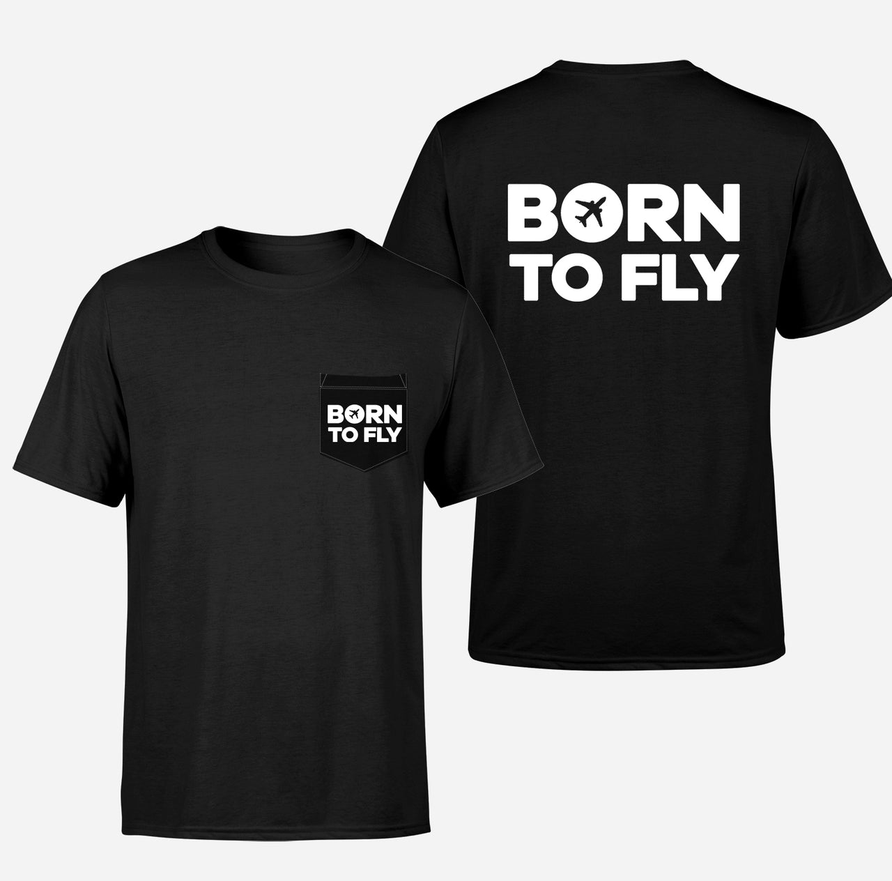 Born To Fly Special Designed Pocket T-Shirts