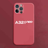 Thumbnail for A321neo & Text Designed Soft Silicone iPhone Cases