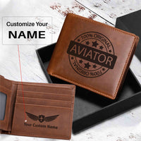 Thumbnail for 100 Original Aviator Designed Laser Leather Wallets