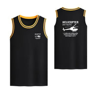 Thumbnail for Helicopter [Noun] Designed Basketball Style Sports Tank Tops