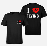 Thumbnail for I Love Flying Designed Pocket T-Shirts