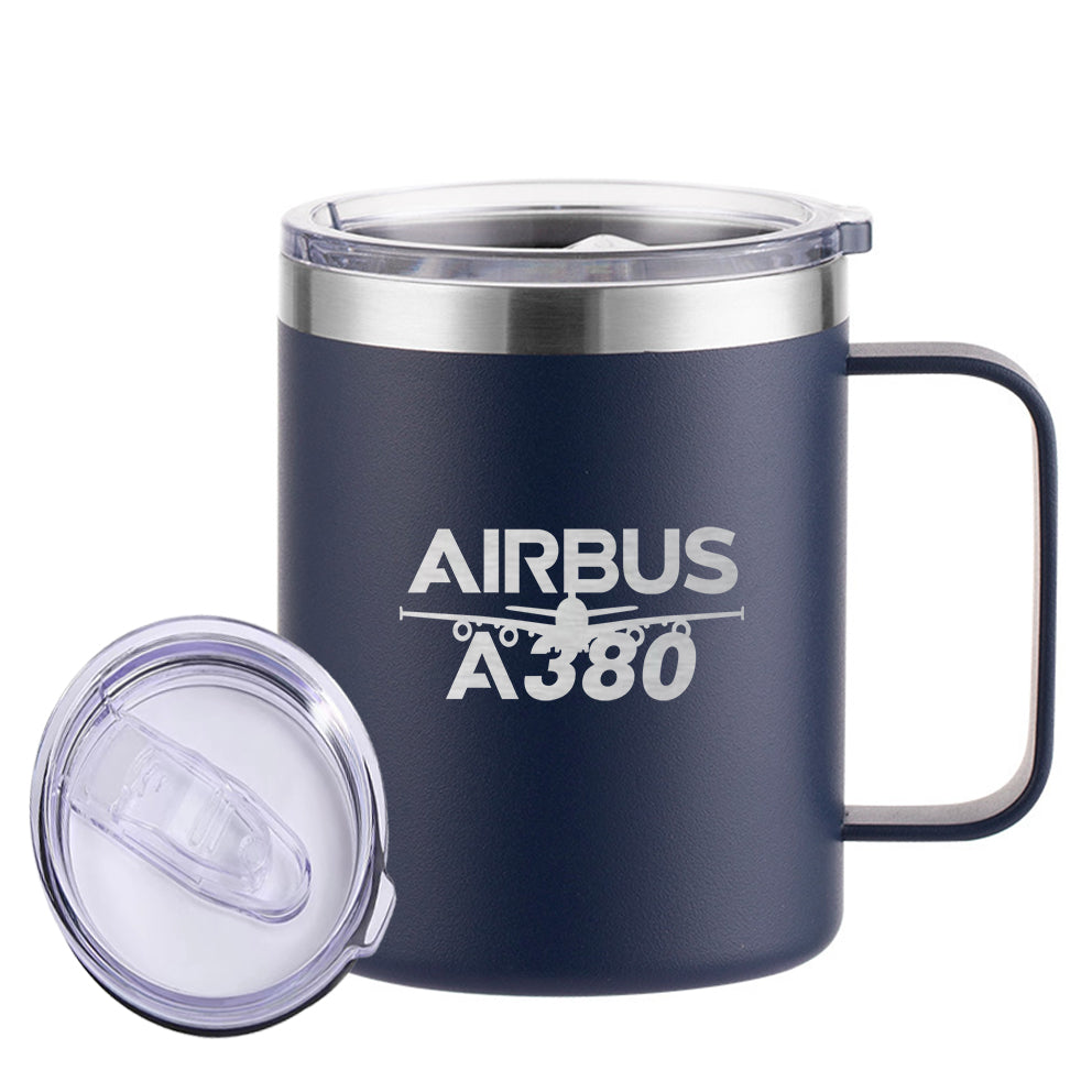 Amazing Airbus A380 Designed Stainless Steel Laser Engraved Mugs