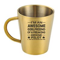 Thumbnail for I am an Awesome Girlfriend Designed Stainless Steel Coffee Mugs