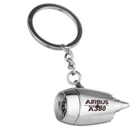 Thumbnail for Amazing Airbus A380 Designed Airplane Jet Engine Shaped Key Chain