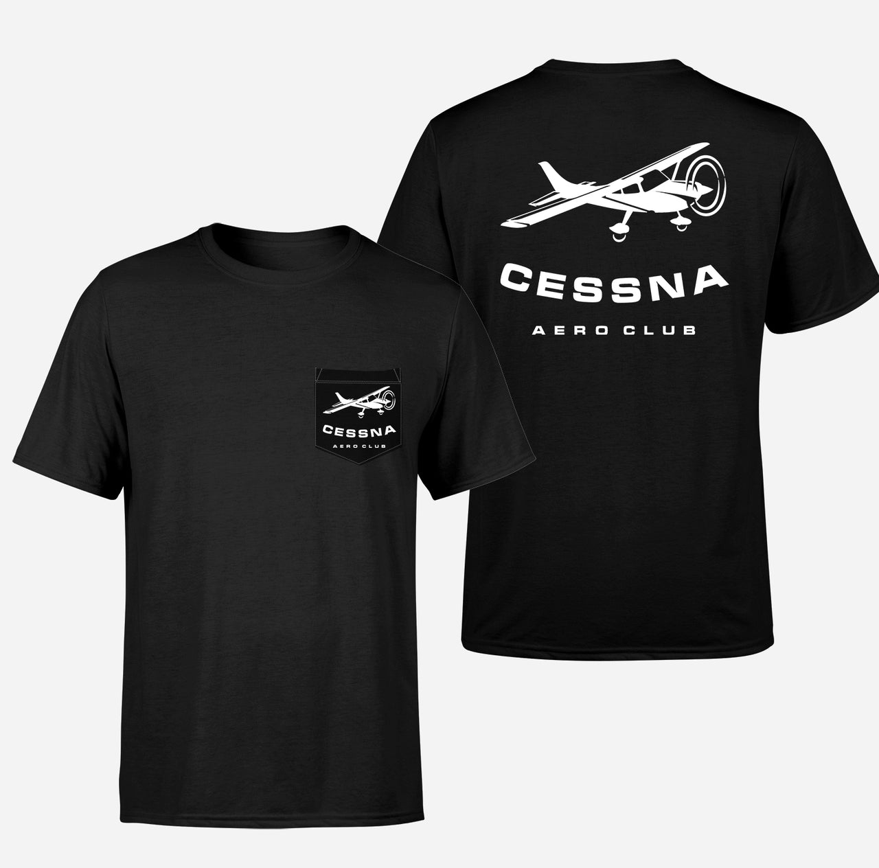 Cessna Aeroclub Designed Pocket T-Shirts