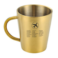 Thumbnail for Aviation Alphabet 2 Designed Stainless Steel Coffee Mugs