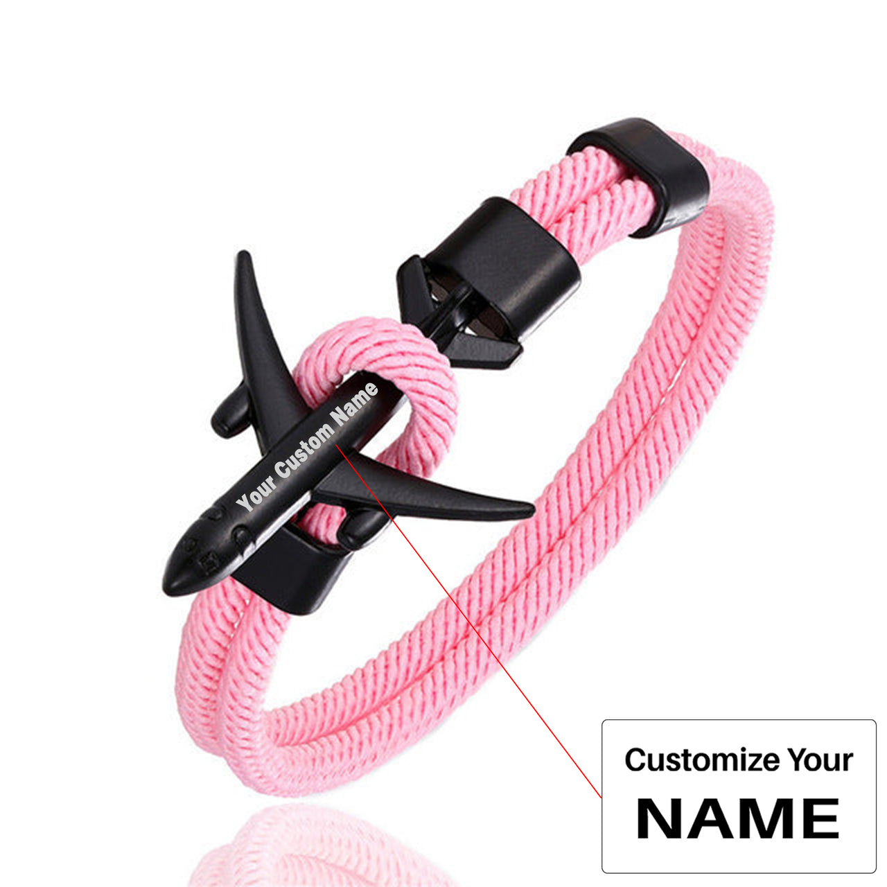 Super Quality Stylish Airplane Shape Bracelets (Pure Colours)