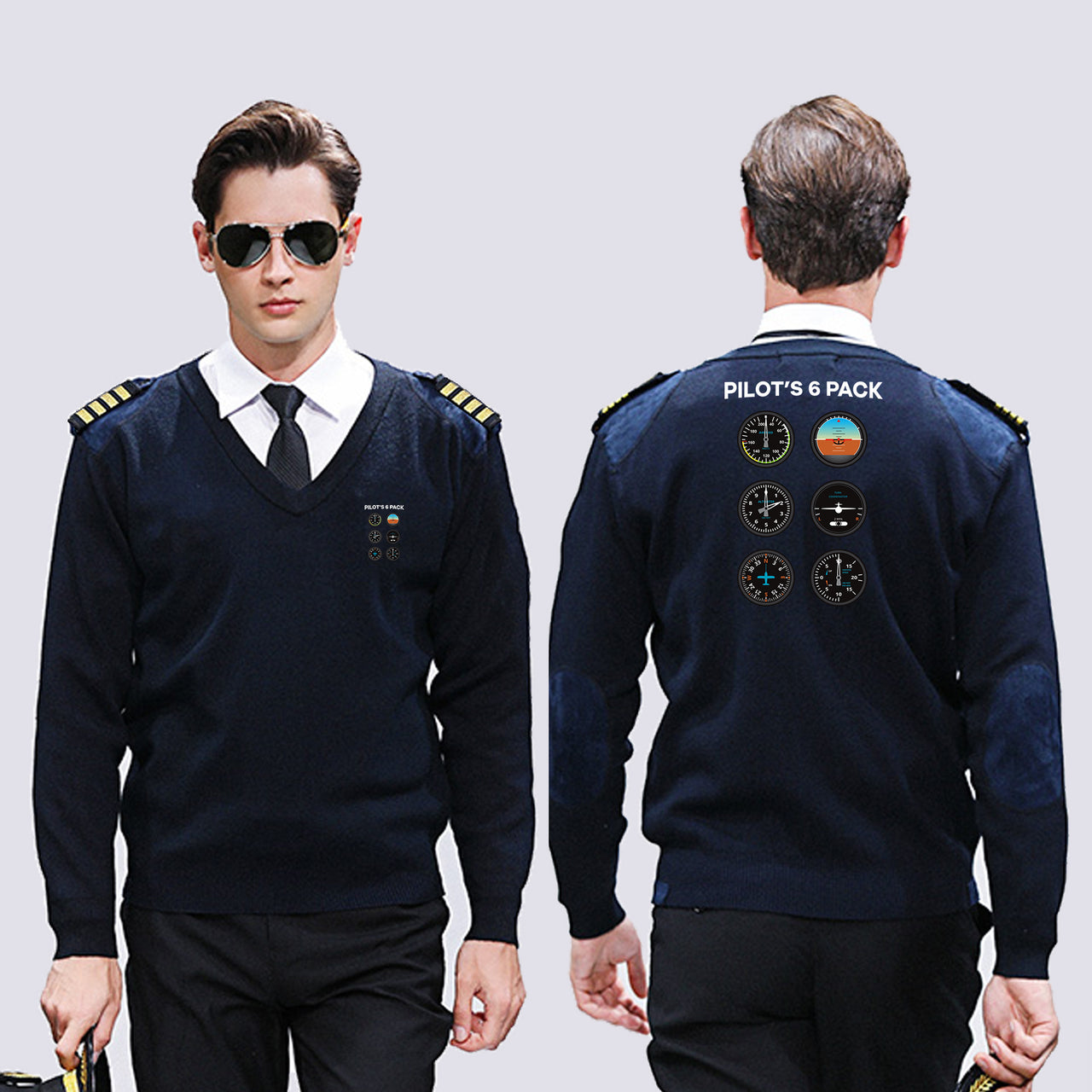 Pilot's 6 Pack Designed Wool Pilot Sweaters