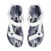 Thumbnail for Military Camouflage Army Gray Designed Open Toe Sandals (Slippers)