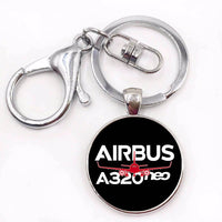 Thumbnail for Amazing Airbus A320neo Designed Circle Key Chains