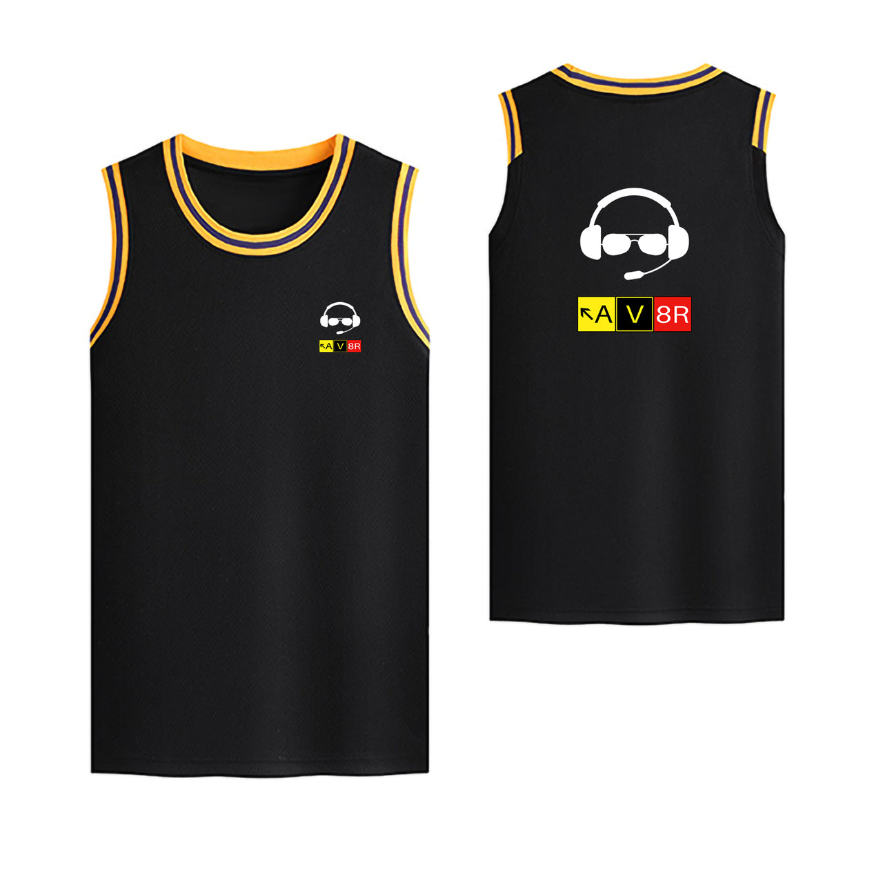 AV8R 2 Designed Basketball Style Sports Tank Tops