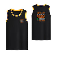 Thumbnail for Airline Pilot Label Designed Basketball Style Sports Tank Tops