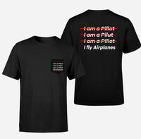 Thumbnail for I Fly Airplanes Designed Pocket T-Shirts