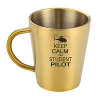 Thumbnail for Student Pilot (Helicopter) Designed Stainless Steel Coffee Mugs