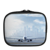 Thumbnail for Boeing 737 & City View Behind Designed Travel & Medical Storage Bags