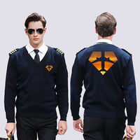 Thumbnail for Supermen of The Skies (Sunset) Designed Wool Pilot Sweaters