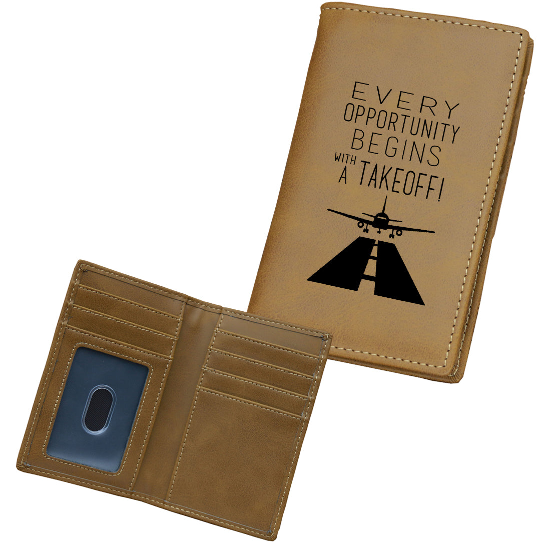 Every Opportunity Designed Leather Card Holder Wallets