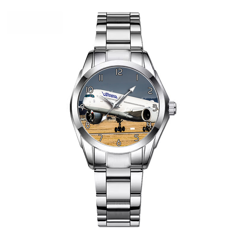 Lufthansa's A350 Designed Stainless Steel Band Watches