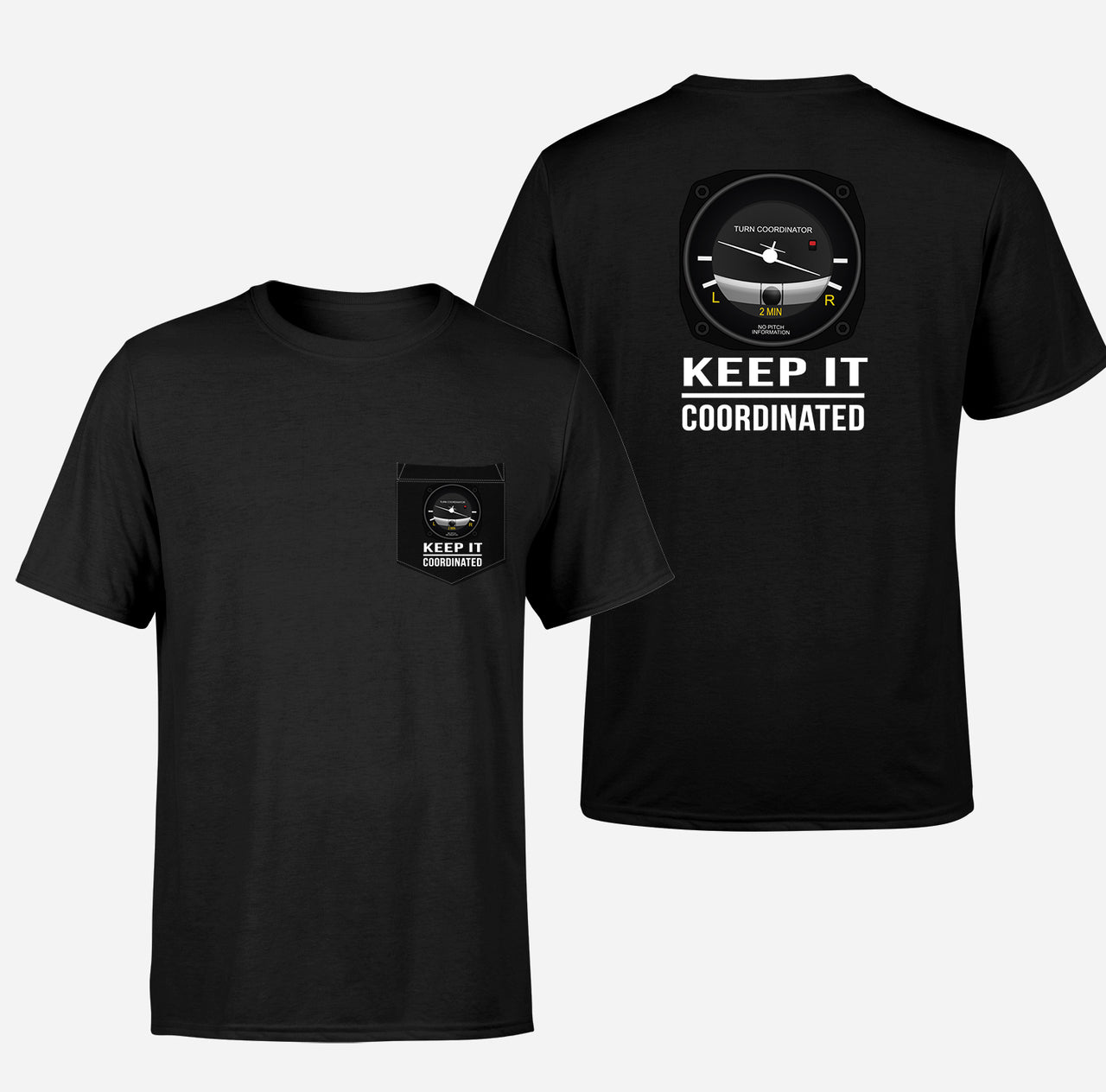 Keep It Coordinated Designed Pocket T-Shirts