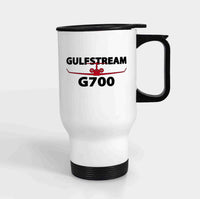 Thumbnail for Amazing Gulfstream G700 Designed Travel Mugs (With Holder)