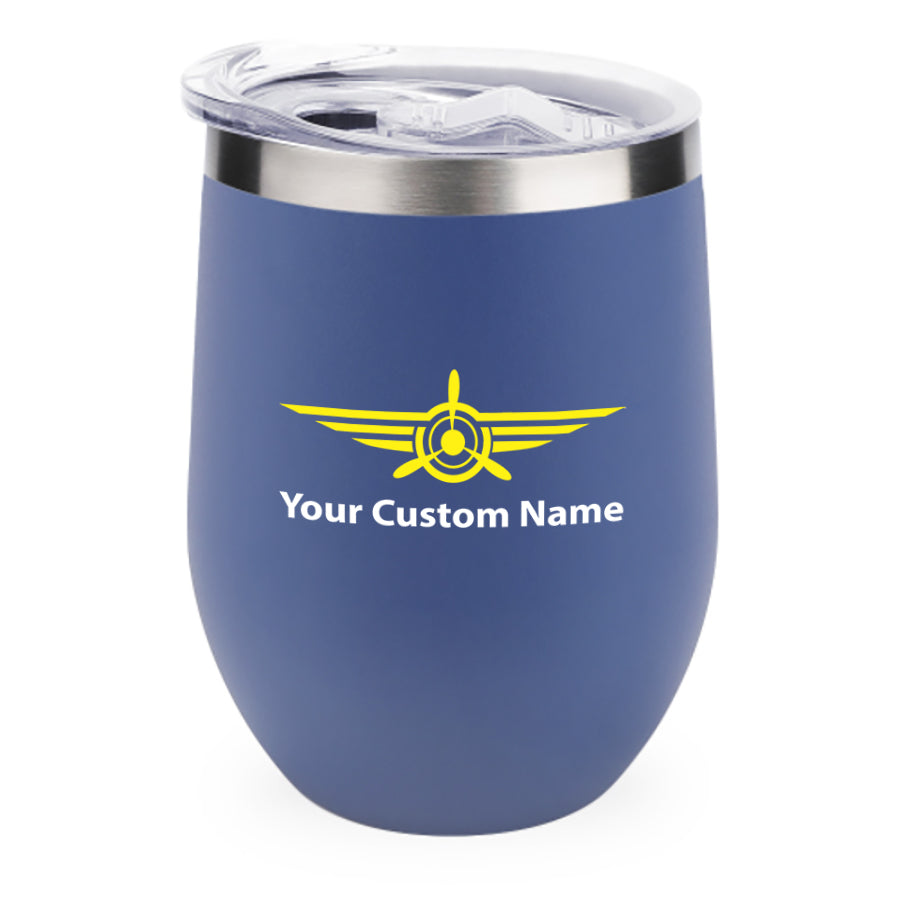 Custom Name (Badge 3) Designed 12oz Egg Cups