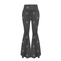 Thumbnail for Nice Airplanes (Gray) 2 Designed Women Yoga Flared Pants