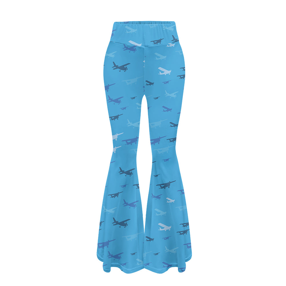 Many Propellers 2 Designed Women Yoga Flared Pants