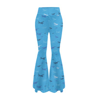 Thumbnail for Many Propellers 2 Designed Women Yoga Flared Pants