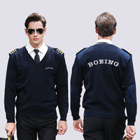 Thumbnail for Special BOEING Text Designed Wool Pilot Sweaters