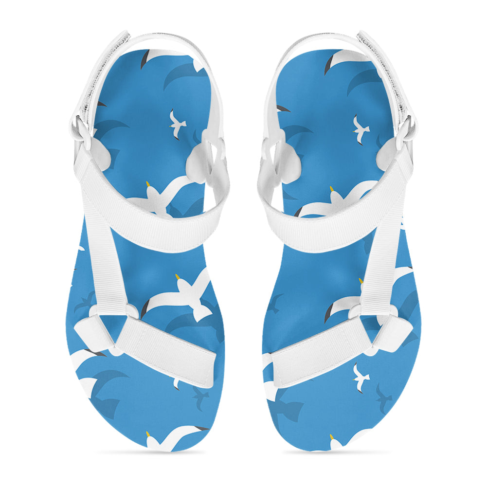 Seamless Seagulls Designed Open Toe Sandals (Slippers)