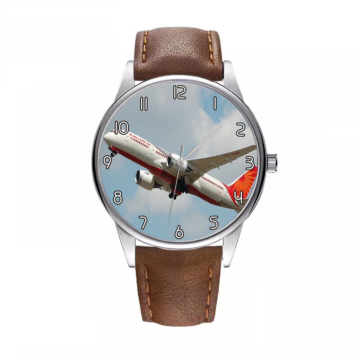 Air India's Boeing 787 Designed Fashion Leather Strap Watches