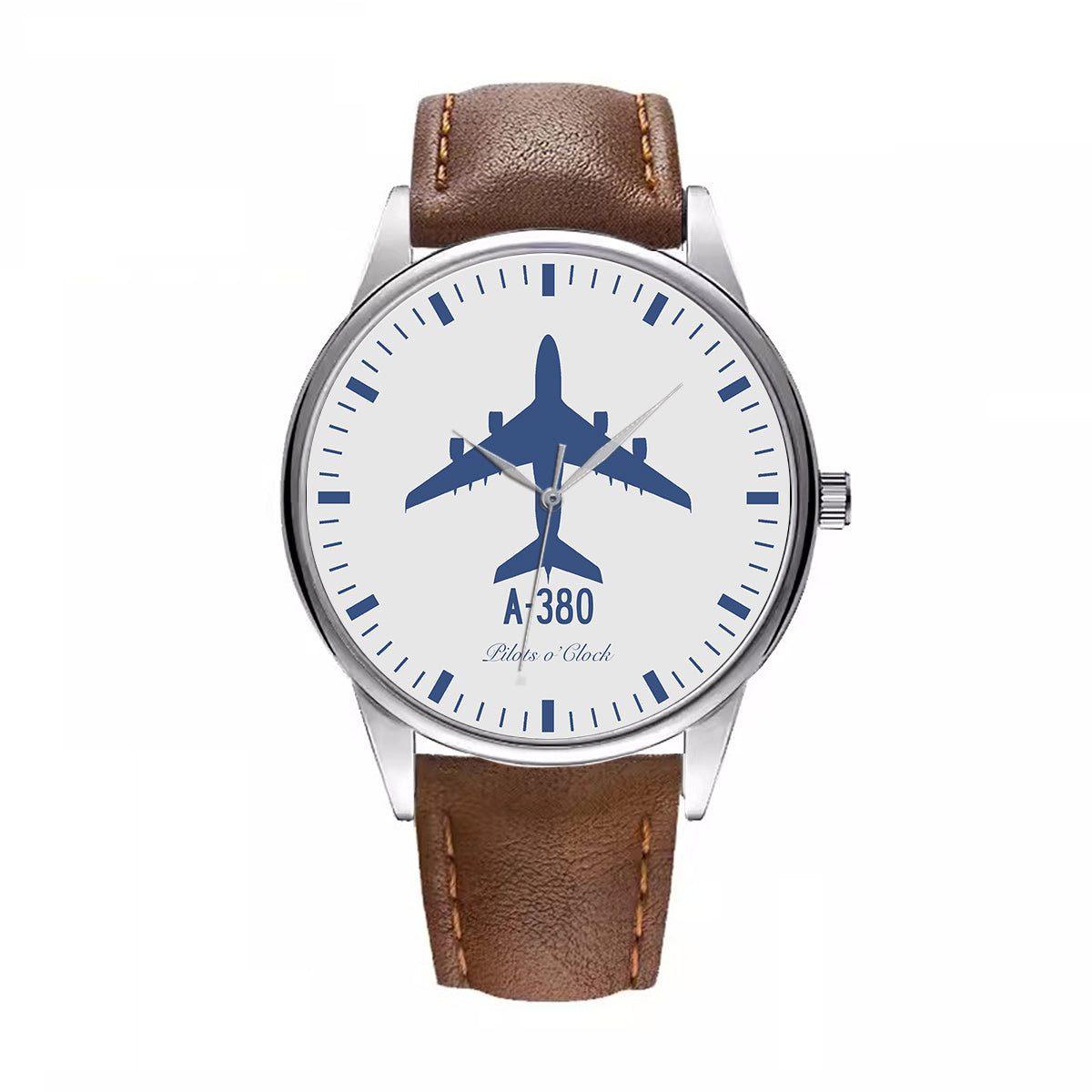 Airbus A380 Designed Fashion Leather Strap Watches