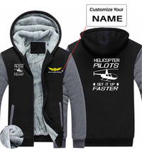 Thumbnail for Helicopter Pilots Get It Up Faster Designed Zipped Sweatshirts