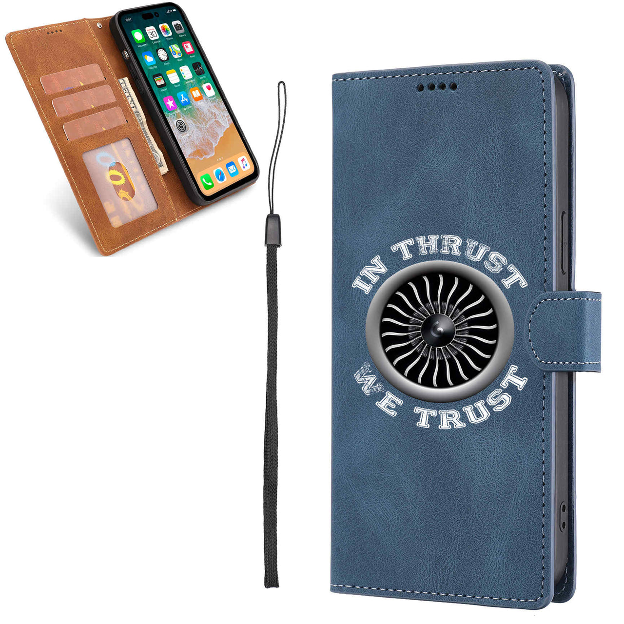 In Thrust We Trust (Vol 2) Designed Leather Samsung S & Note Cases